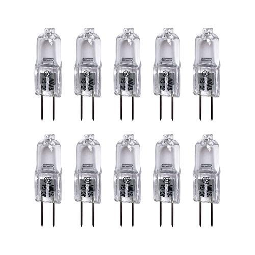 10-Pack 10 Watt 12 Volt Halogen Light Bulbs G4 Base Bi-Pin 12V 10W T3 JC Lamp @ 10-Pack 10 Watt 12 Volt Halogen Light Bulbs G4 Base Bi-Pin 12V 10W T3 JC Lamp @
